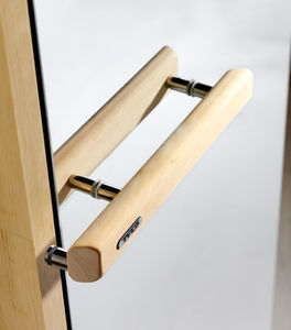 porte d'intérieure / battante / en verre