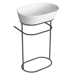 console pour lavabo en métal