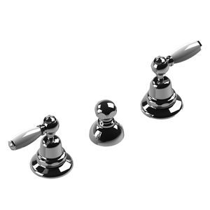 mélangeur pour bidet / à poser / en métal chromé / de salle de bain