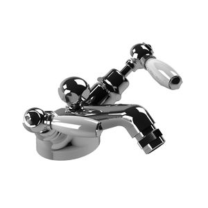 mélangeur pour bidet / à poser / en métal chromé / de salle de bain