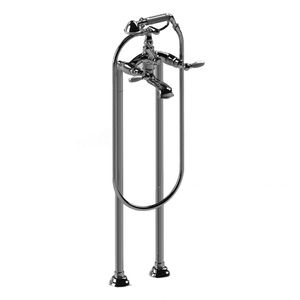 mélangeur pour douche / pour baignoire / au sol / en métal chromé
