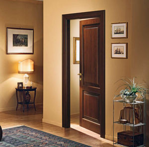 porte d'intérieure / battante / en bois massif