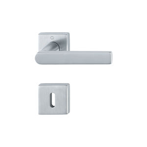 poignée pour porte / en laiton / contemporaine / avec serrure intégrée