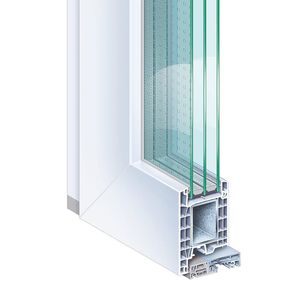 profilé pour porte en PVC / en acier / de sécurité / à coupure thermique