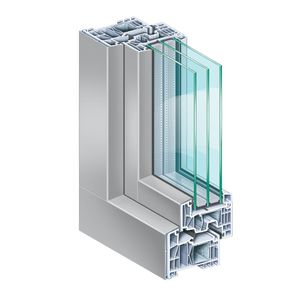 profilé pour fenêtre en aluminium / en PVC / à isolation thermique
