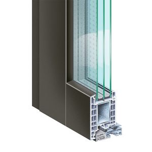 profilé pour porte en PVC / en aluminium / de sécurité / à coupure thermique