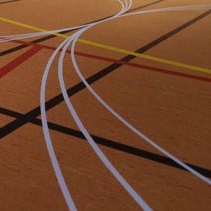 sol sportif en linoléum / d'intérieur / pour salle multisport