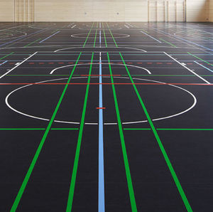 sol sportif en linoléum / d'intérieur / pour salle multisport