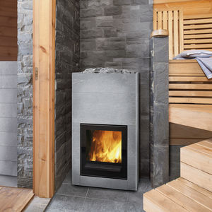 poêle de sauna contemporain
