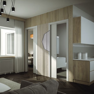 système à galandage pour porte coulissante