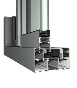 système coulissant pour porte / pour fenêtre / en métal
