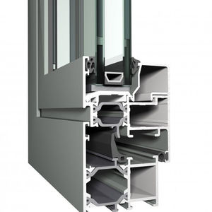 profilé pour fenêtre en aluminium / à isolation thermique / antieffraction