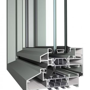 profilé pour fenêtre en aluminium / à isolation thermique / acoustique / antieffraction