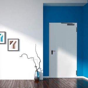 porte d'intérieure / battante / en acier galvanisé / en stratifié