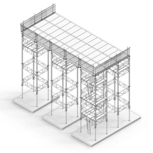 étaiement en acier / de coffrage modulable