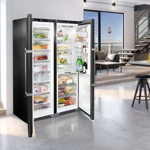 réfrigérateur à double porte / gris / écologique