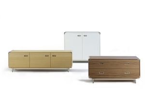 buffet contemporain / en bois laqué