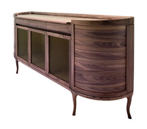 buffet haut / contemporain / en cerisier / en noyer américain
