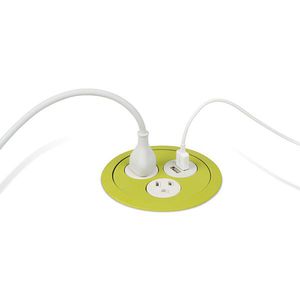 prise de courant / USB / triple / encastrable