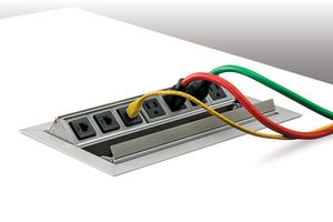 prise informatique / électrique / multiple / encastrable