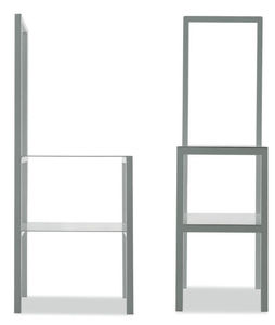 chaise de bar contemporaine / en acier / noire / blanche