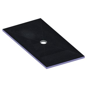 receveur de douche rectangulaire / à poser / en polystyrène extrudé / à fleur de sol
