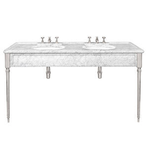 console pour lavabo en laiton