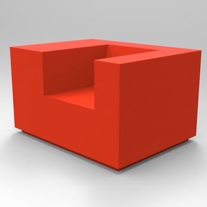 fauteuil contemporain / en tissu / avec accoudoirs / tapissé