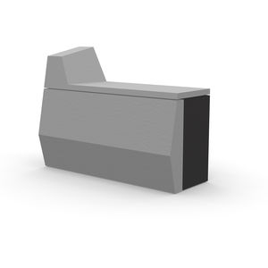 banque d'accueil modulable / en mélaminé