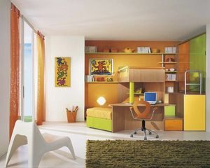 chambre d'enfant orange / mixte