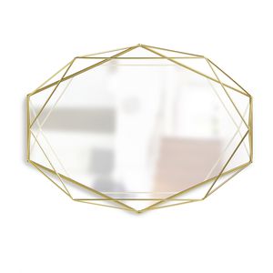 miroir mural / contemporain / en laiton