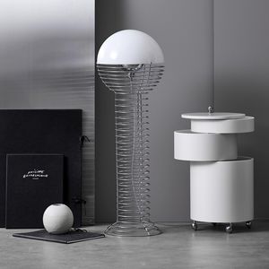 lampe sur pied / design original / en acier / en plastique