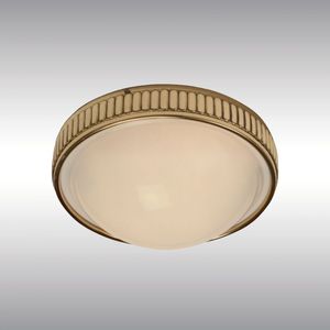 applique murale classique / en laiton / en verre soufflé / à LED