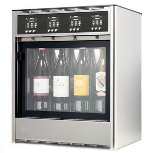 distributeur de vin au verre sur plan