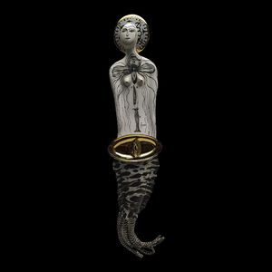 sculpture en or