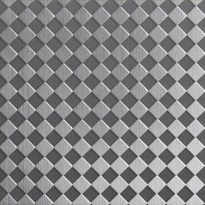tôle métallique décorée