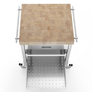 table de préparation en bois