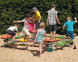 parcour d'obstacles pour aire de jeux