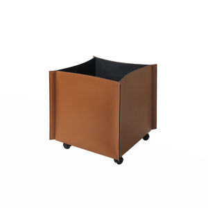 panier de rangement en cuir