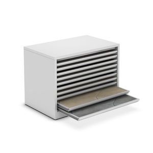présentoir à carrelage en îlot