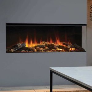 insert de cheminée à 3 faces