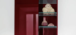 étagère murale / contemporaine / en verre / de salle de bain