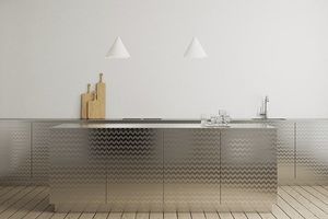 panneau d'habillage en acier inox