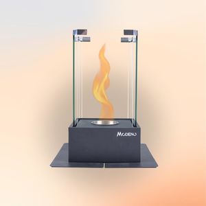 brûleur au bioéthanol en verre 1