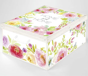 boîte de rangement en carton