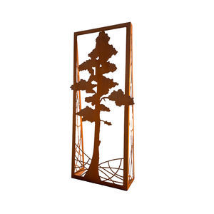 brise-vue en acier corten