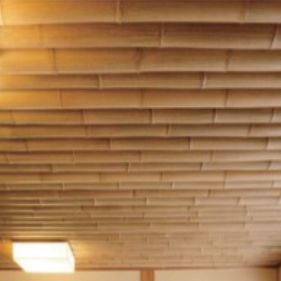 faux plafond en bambou