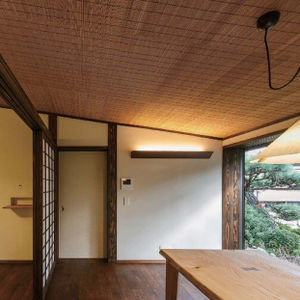 plafond en bambou