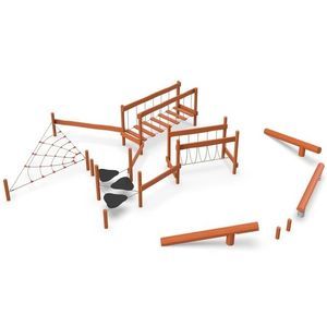 parcour d'obstacles pour aire de jeux