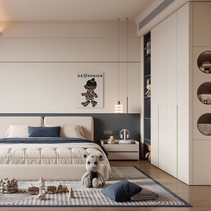chambre d'enfant blanche